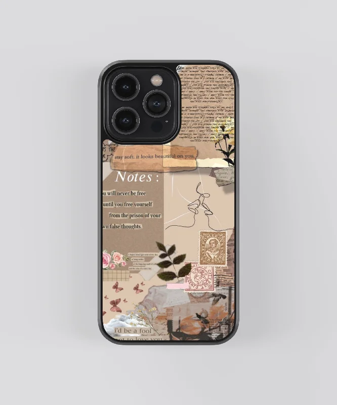 Aesthetic Affirmations Vintage Glass Phone Case Cover