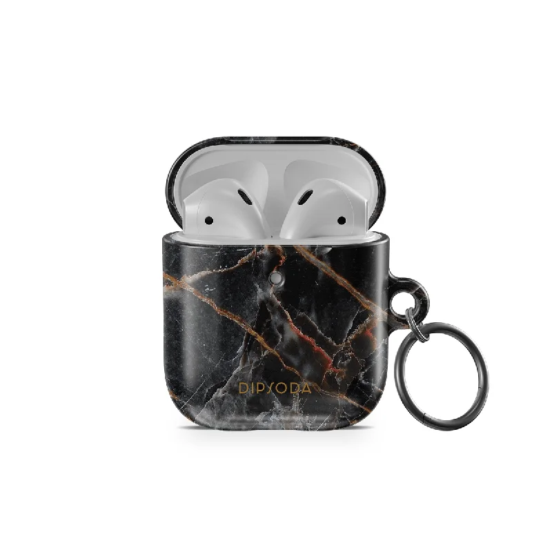 Black Marble AirPods Case