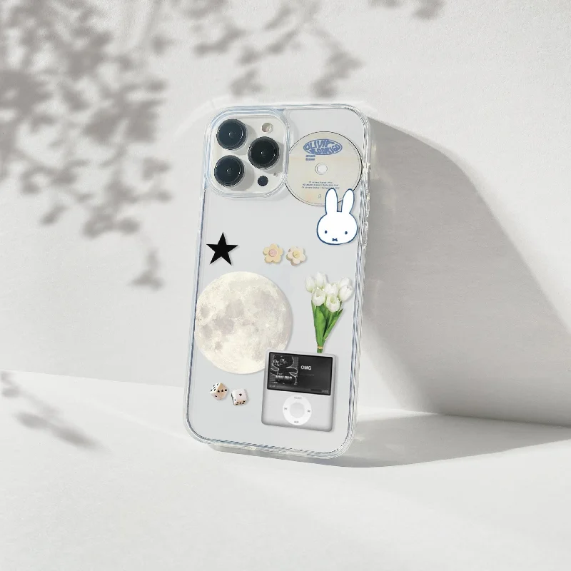 Bunny Vintage Aesthetic Silicone Clear Case