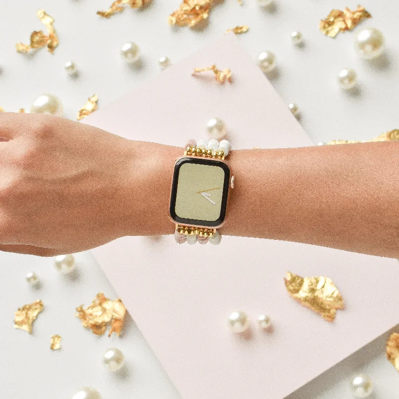 Chic Vibes Beaded Apple Watch Strap