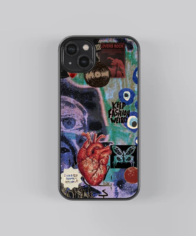 Fashion Artwork Abstract Glass Phone Case Cover