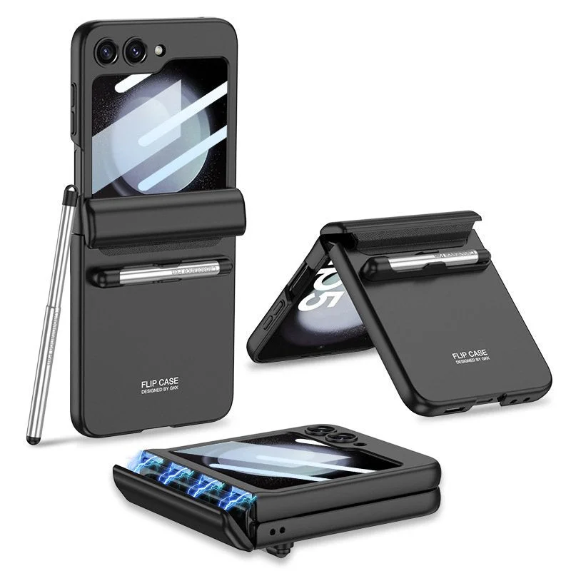 Flip Flex Magnetic Hinge Pen Slot Case - Samsung