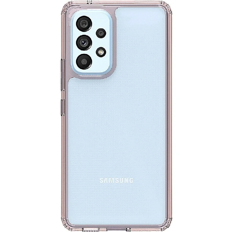 Hybrid-Flex Hard Shell Case for Samsung Galaxy A53 5G - Clear/Rose Gold