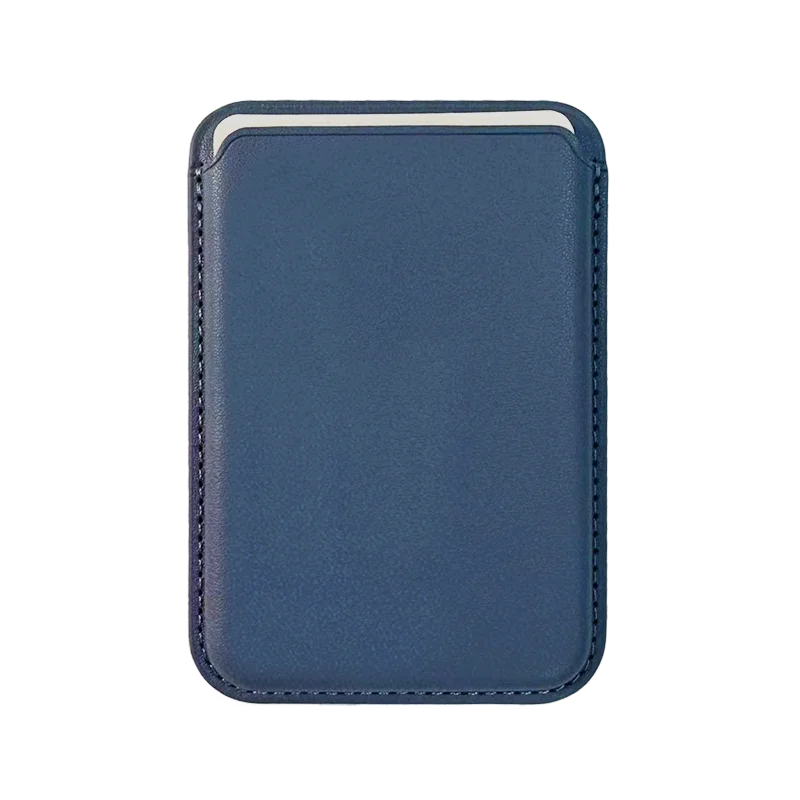 Leather MagSafe Wallet-Dark Blue