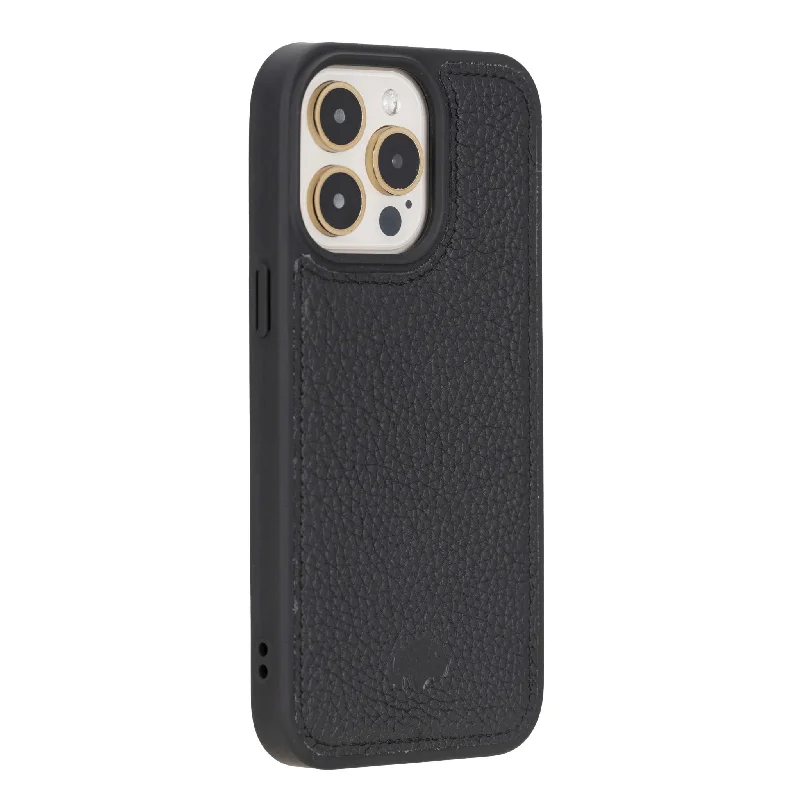 Modern York iPhone 15 Pro Max Case, Pebble Black