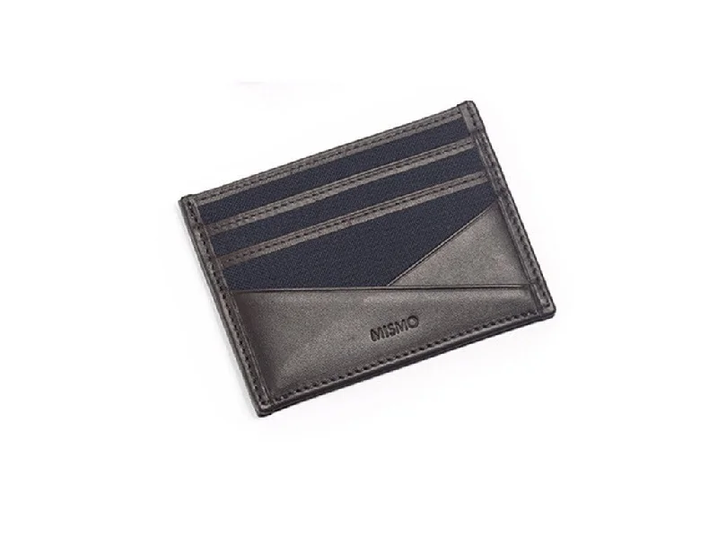 MS Cardholder Navy / Dark Brown