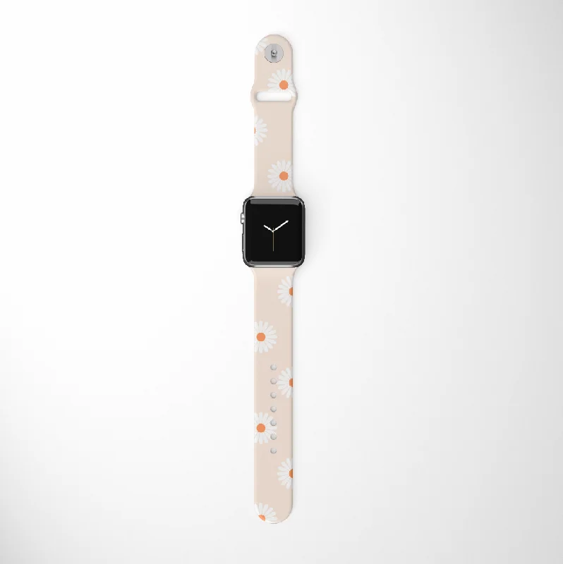 Neutral Daisies Apple Watch Strap