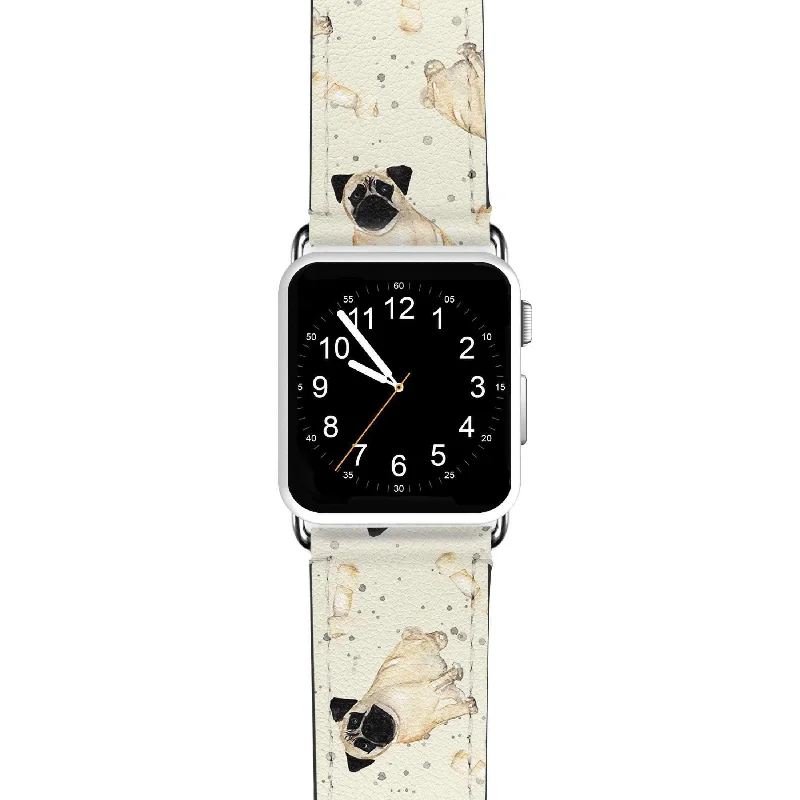 Pug Pattern APPLE WATCH 手錶帶