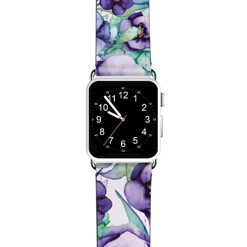 Purple Floral APPLE WATCH 手錶帶