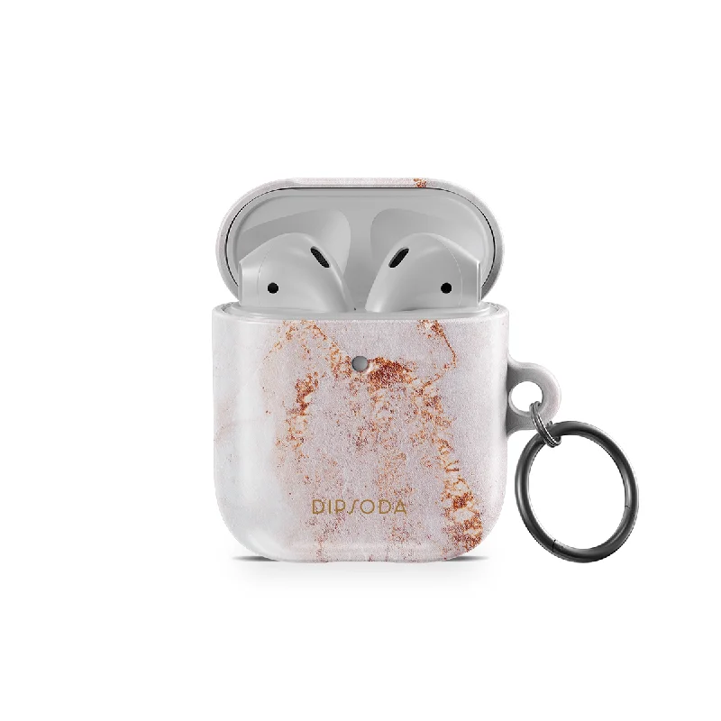 Rose Gold Marble AirPods Case