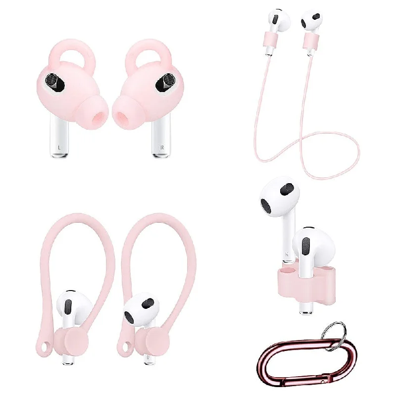 Pink Silicone Accessories Kit - Apple AirPods 3 (3rd Generation)