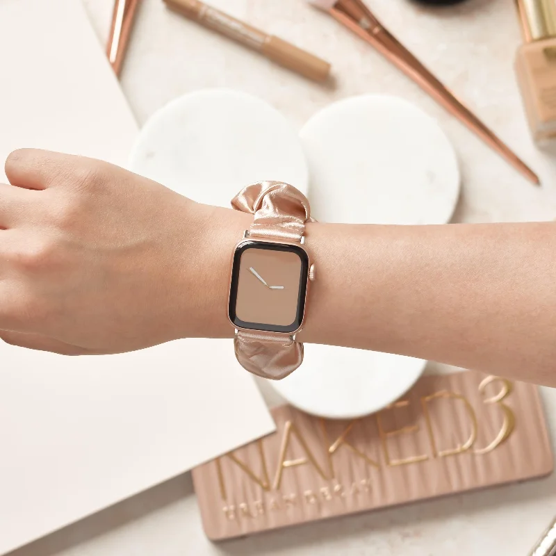 Scrunchie Apple Watch Strap - Caramel Latte