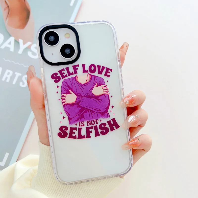 Self Love Is Not Selfish Designer Impact Proof Case for iPhone