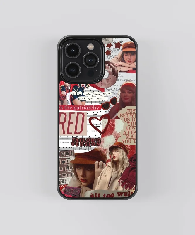 Taylor Swift Red Aesthetic Pop Culture Glass Phone Case