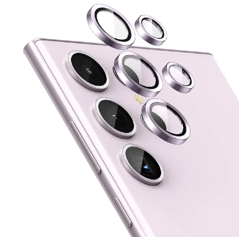 Tempered Glass Camera Lens Protector  for Galaxy S23 Ultra-Rose Gold