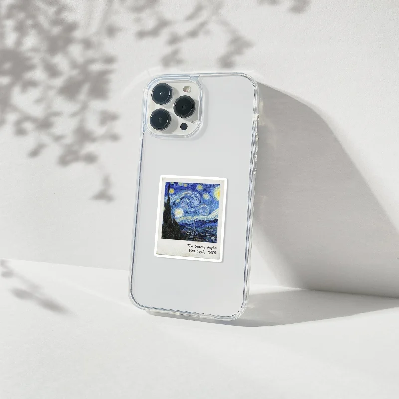 Van Gogh Polaroid Aesthetic Silicone Clear Case