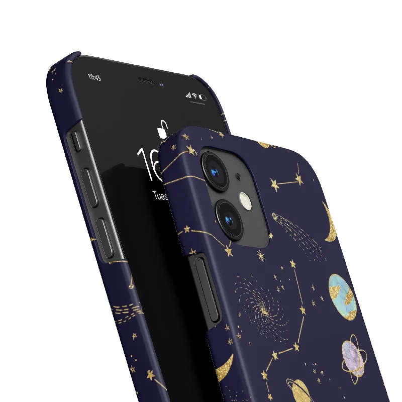 Hard Phone Case Space Planets Constellations Colourful