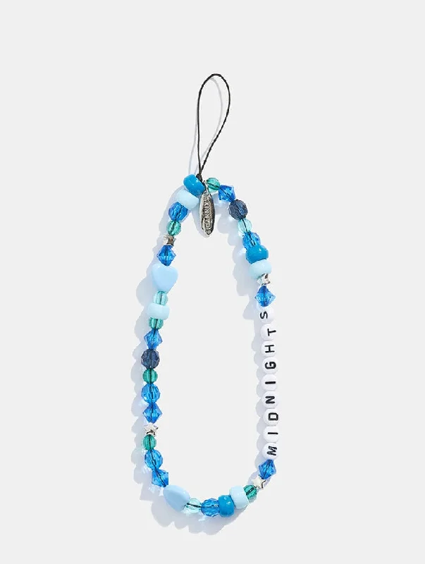 Midnights Blue Beaded Phone Strap