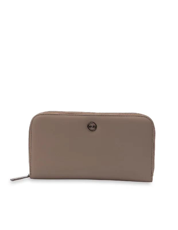 Mocha Oakley Travel Wallet- Taupe