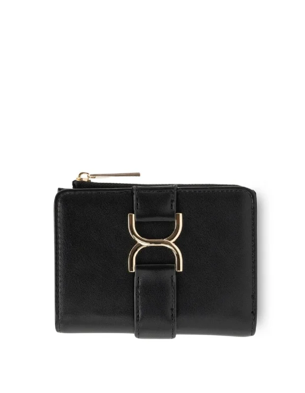 Mocha Paloma Small Wallet- Black