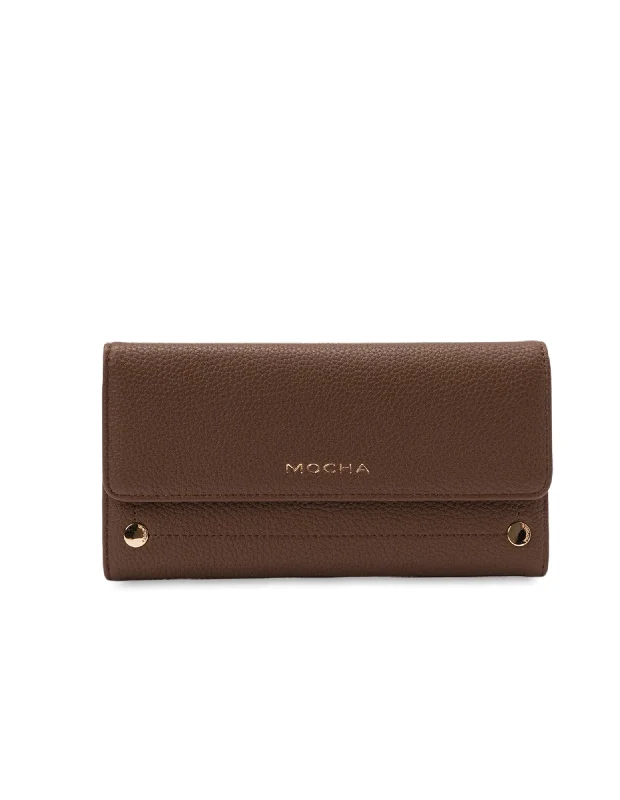 Mocha Sienna Long Wallet- Choc