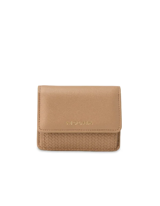 Mocha Tessa Small Wallet - Taupe