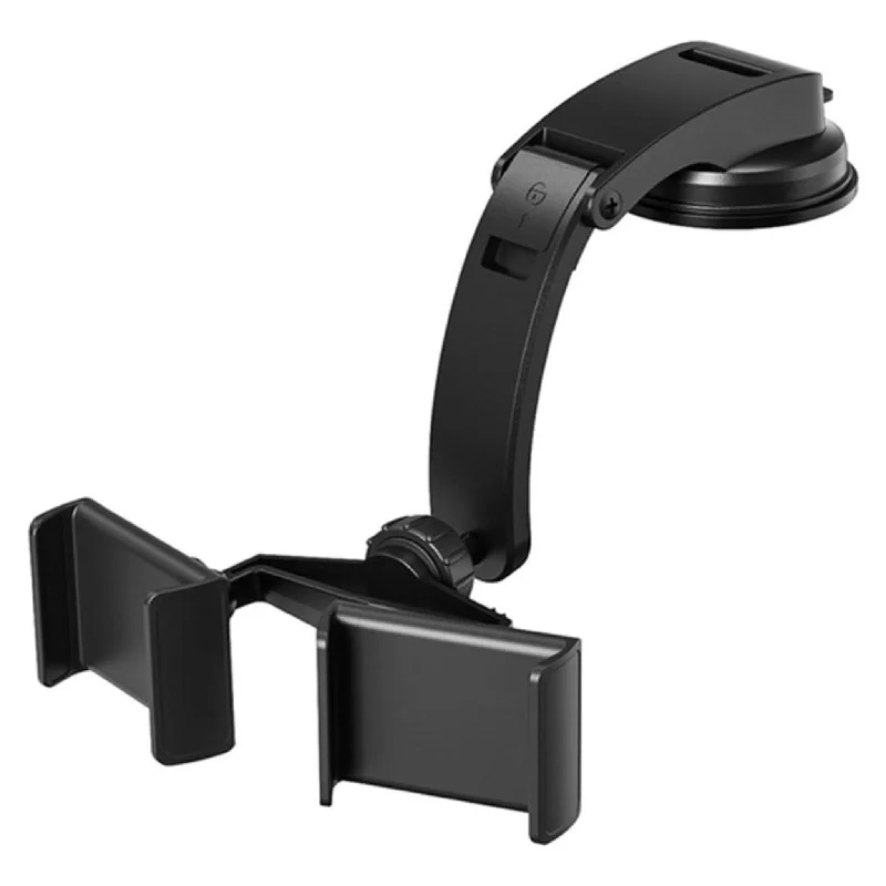 PB-48 360-degree dual clamp car phone holder - Wide Clamp