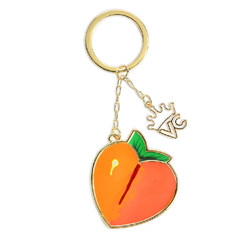 Peach Keychain