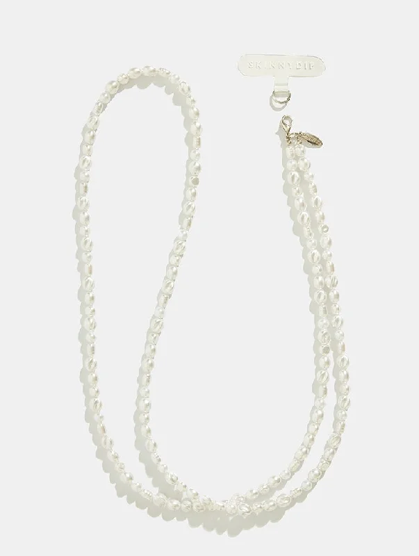 Pearl Cross Body Beaded Phone Strap