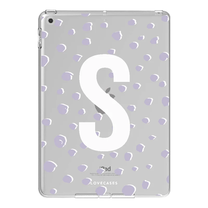 Personalised Purple Spots iPad Case