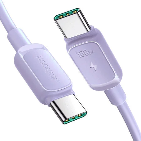 Purple 100W USB-C to USB-C Charge and Sync Cable - 1.2m