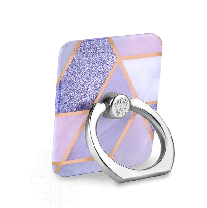 Purple Geometric Ring