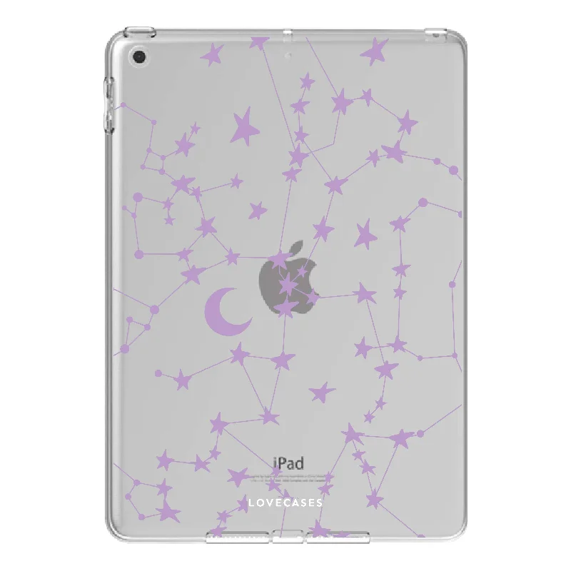 Purple Stars & Moons iPad Case