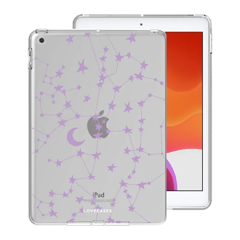 Purple Stars & Moons iPad Case