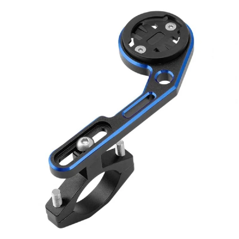 Universal aluminum alloy bicycle handlebar GPS mount - Black+Blue