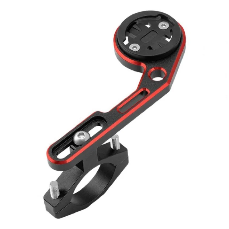 Universal aluminum alloy bicycle handlebar GPS mount - Black+Red