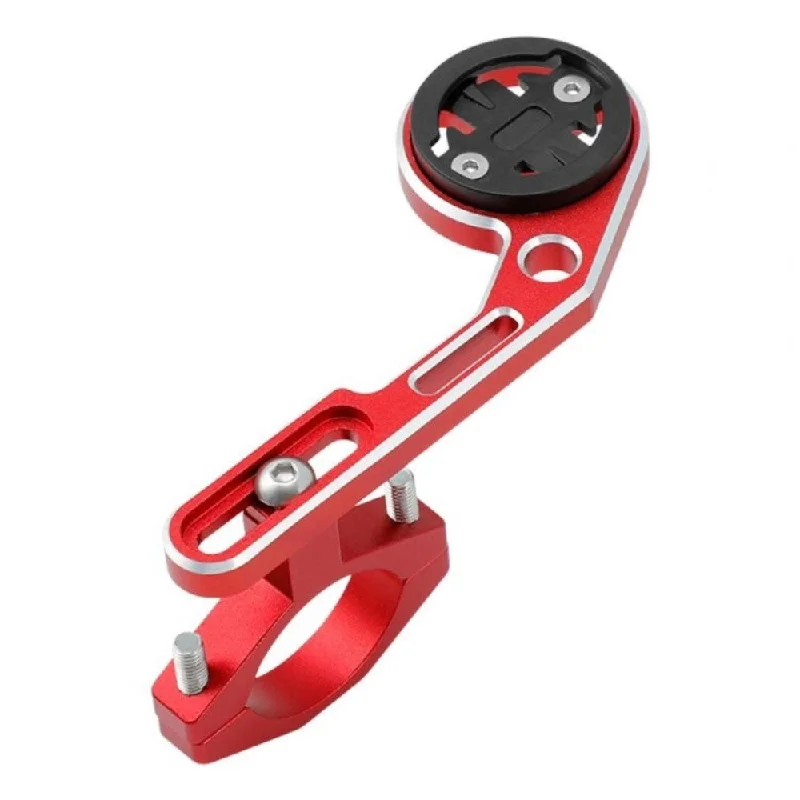 Universal aluminum alloy bicycle handlebar GPS mount - Red+Silver