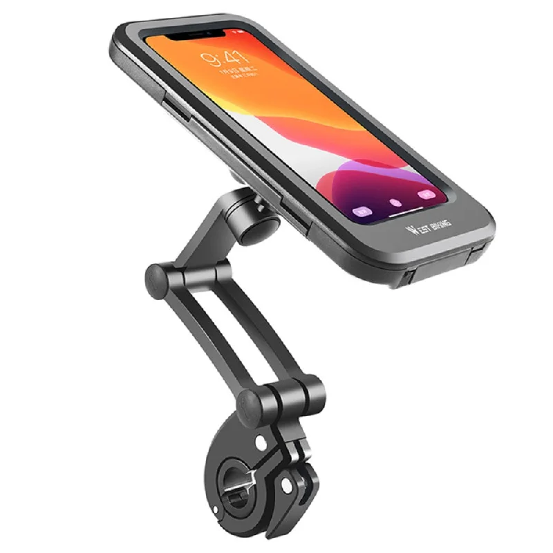 WEST BIKING Universal adjustable bicycle handlebar phone mount