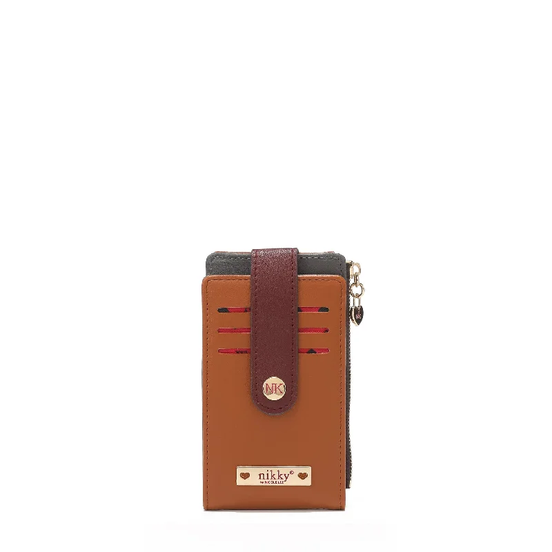 ZIP AND SNAP BUTTON BIFOLD CARDHOLDER