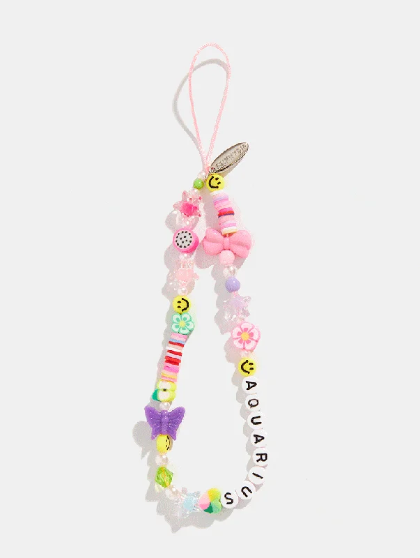 Zodiac Beaded Phone Strap